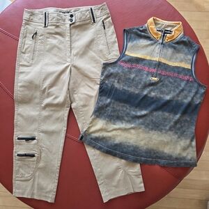 Jamie Sadock Golf, Ankle Pants sz. 6 and Sleeveless Top sz. S